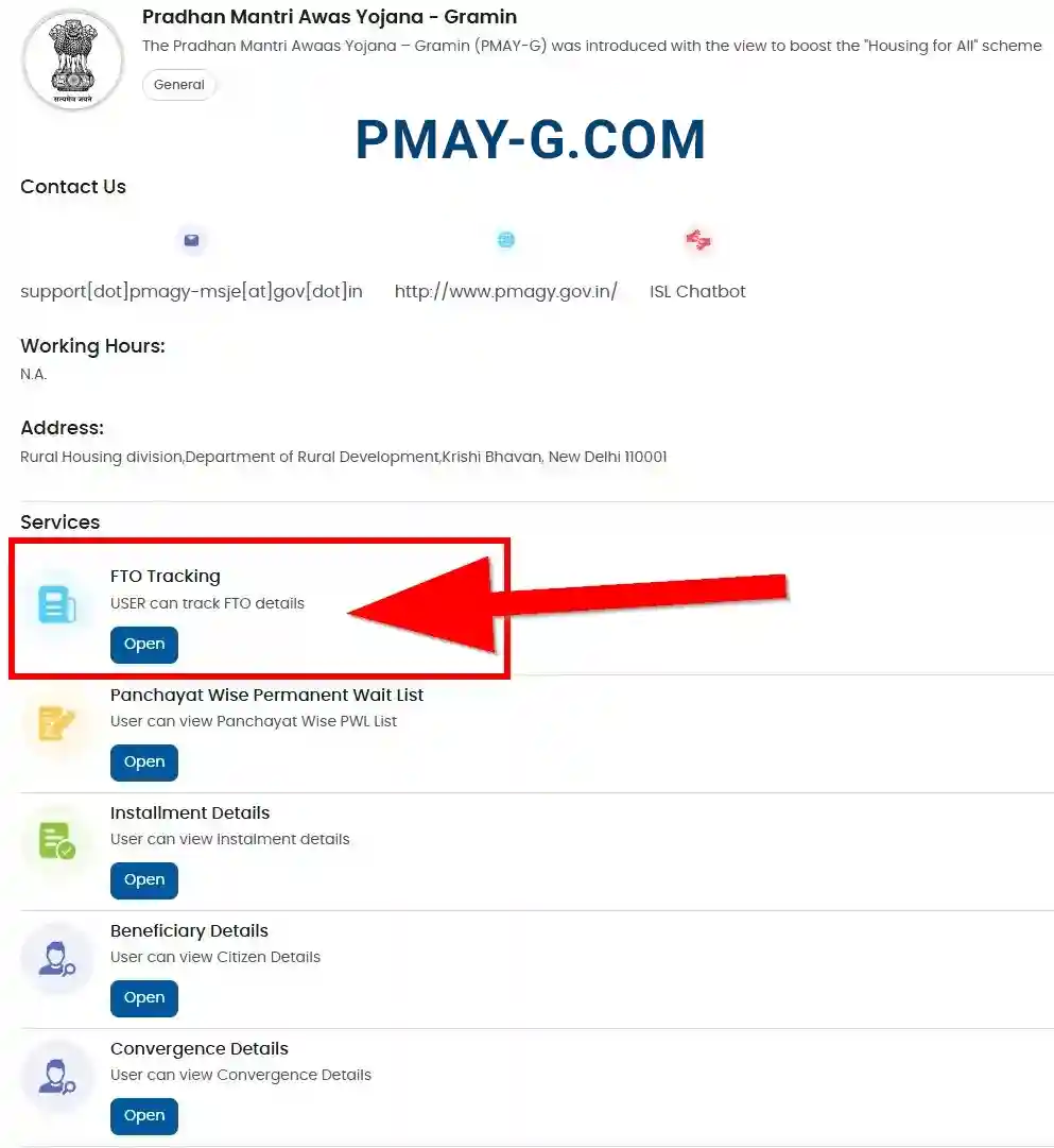 PM Awas Gramin FTO Payment Tracking 2025